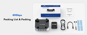 Acasis 40Gbps Mac mini M4 Dock & Dual-Bay SSD Enclosure (6 фото из 8)