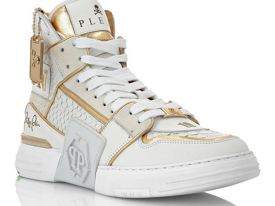 PHILIPP PLEIN HI-TOP SNEAKERS HEXAGON