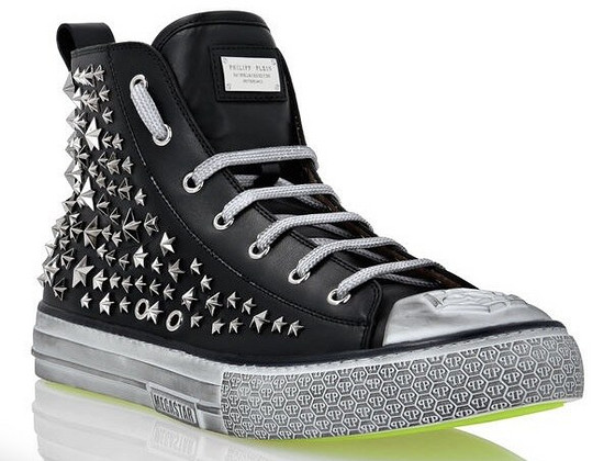 PHILIPP PLEIN HI-TOP SNEAKERS STUDS MEGASTAR