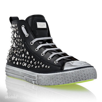 PHILIPP PLEIN HI-TOP SNEAKERS STUDS MEGASTAR