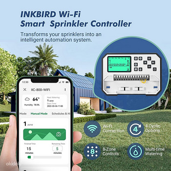 Kastmisautomaatika 8 tsooni (INKBIRD IIC-800-WIFI)