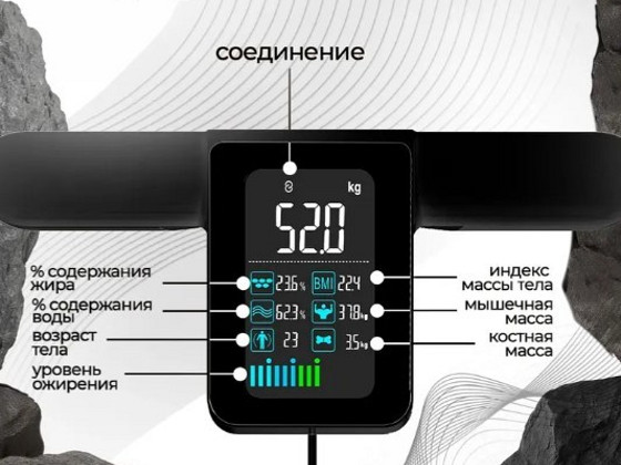 Smart-весы напольные электронные Анализатор здоровья