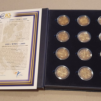 2009 EMU 16 X 2 euro UNC