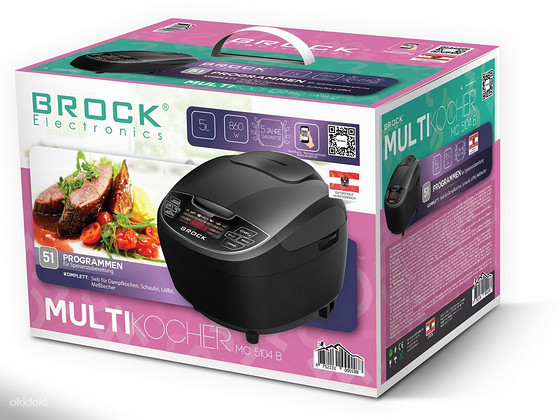 Продам мультиварку BROCK MC-5104 (5 л, 51 программа, LED-дис