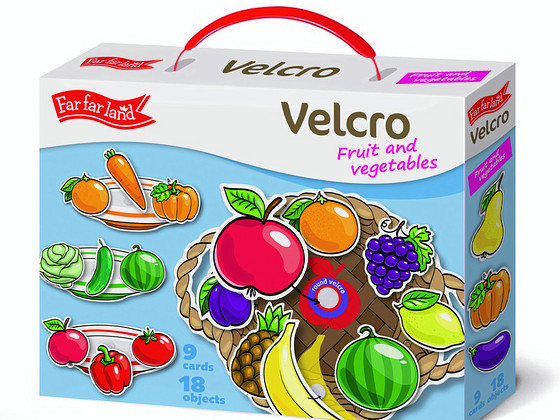 Velcro игра на липучке «Фрукты и овощи»