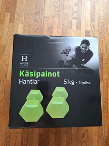Käsipainot, hantlar 5 kg (2 foto / 2)