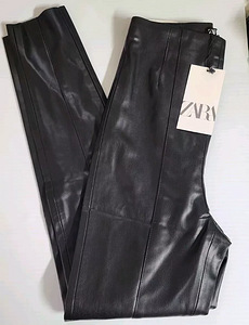 Suurus XL ZARA uued mustad püksid kunstnahast (6 foto / 10)