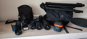 Canon kaamera, 3 objektiivi (1 foto / 1)