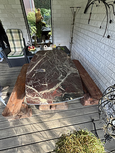 Puidust aiamööbli komplekt (4 foto / 10)