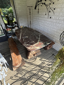 Puidust aiamööbli komplekt (5 foto / 10)