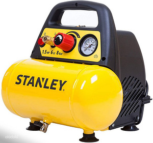 UUS! Kompressor Stanley DN 200/8/6 6L 8Bar Õlivaba (1 foto / 3)