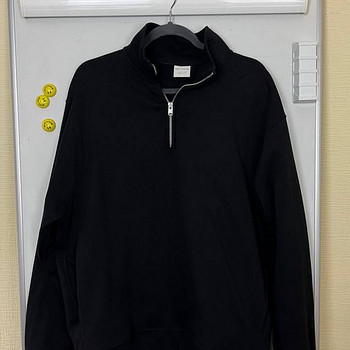 Zara Man Black Half-Zip Sweatshirt
