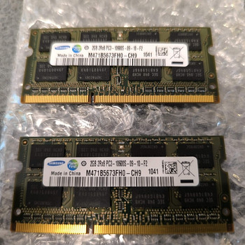 Sülearvuti mälud 4GB (2x2GB) Samsung DDR3-1333 PC3-10600S