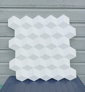 Kipsist dekoratiivpaneel 50×50 cm — stiilne sisekujunduselem (3 foto / 9)
