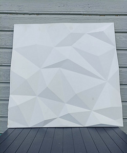 Kipsist dekoratiivpaneel 50×50 cm — stiilne sisekujunduselem (9 foto / 9)