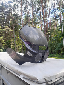 Vintage suur klaasplastist esikondel mootorrattale (1 foto / 7)