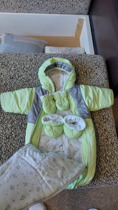 Talve/sügise kombinesoon-magamiskott 2-ühes, suurus 68 (3 foto / 3)