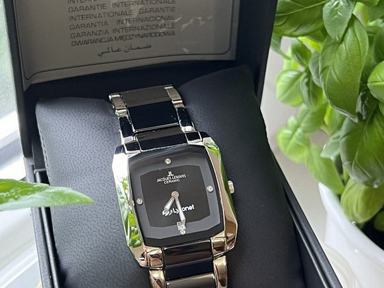 Часы Jacques Lemans Dublin - новые, swarovski, керамика