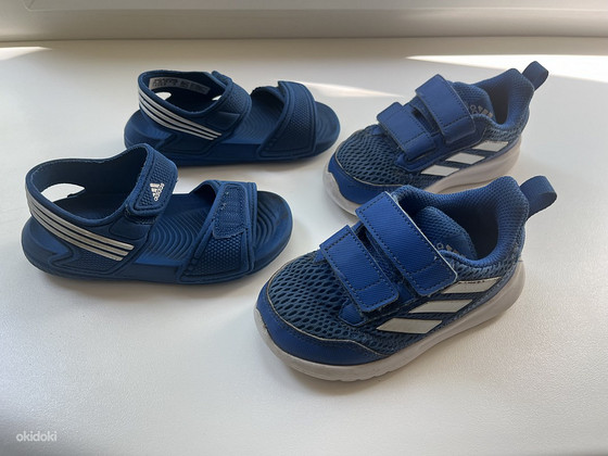 Комплект обуви Adidas сандалии и кроссовки 23.5