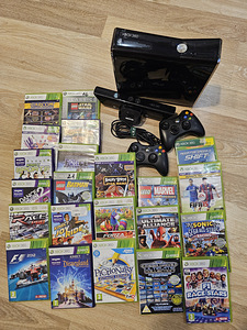 Xbox 360 koos mängudega, Kinect ja 2 pulti. (1 foto / 1)