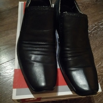 Meeste kingad BLack 100%nahk, v. hea korras pakendis