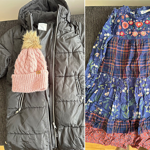 Одежда все в хорошем состоянии, зимняя куртка, рюкзак. 140 (3 фото из 9)