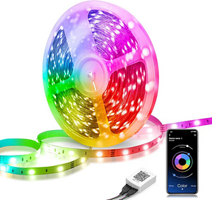 Новая! 15м RGB LED лента (пульт + приложение) (1 фото из 6)
