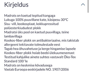 Võrevoodi koos madratsiga (6 foto / 6)