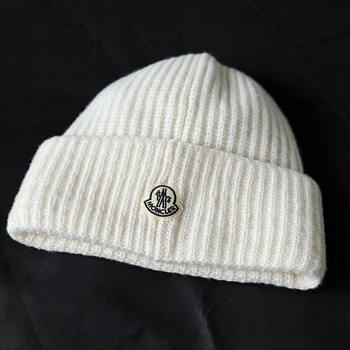 Moncler Men’s Genius x Fragment Beanie in Off White