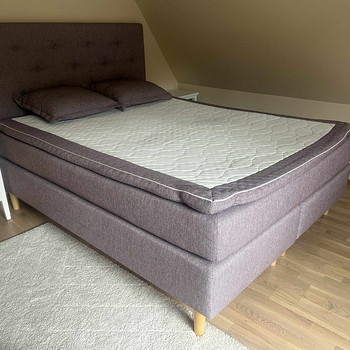 Континентальная кровать с изголовьем 160x200