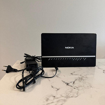 WiFi роутер Nokia (G-2425G-A) — гигабитный, WiFi, с адаптеро