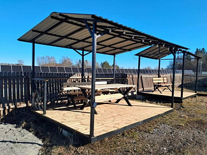 Терраса с крышей (3 фото из 4)
