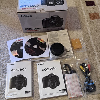 Canon 600d коробка + аксессуары