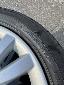 18" оригинальные диски Jaguar 5x108 + зимние шины 235/50/18 (10 фото из 10)