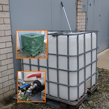 1000L емкость для воды, IBC, бочка. Для воды. Транспортировк
