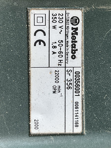 TALDLIHVIJA METABO Sr 356 (3 foto / 3)