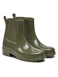 TOMMY HILFIGER БОТИНКИ - FLAG RAINBOOT /OLIVE (4 фото из 6)