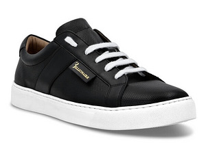 Billionaire Leather Lo-Top Sneakers , Black (1 фото из 5)