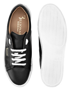 Billionaire Leather Lo-Top Sneakers , Black (3 фото из 5)