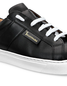 Billionaire Leather Lo-Top Sneakers , Black (4 фото из 5)