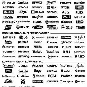 Elektroonika, ehitus- ja muude tööriistade remont