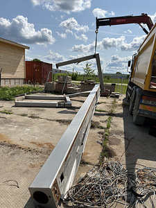 Metallkonstruktsioon hoone püstitamiseks pikkusega 7.5m (3 foto / 3)
