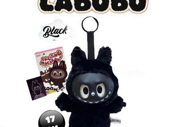 Чёрный Labubu, новый.
