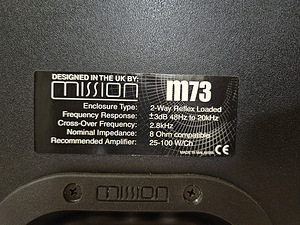 Mission M73 HiFi Floor standing speakers (4 foto / 4)