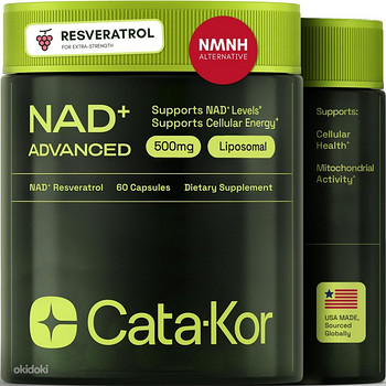 Пищевая добавка Cata-Kor NAD+ Resveratrol (60 капсул)