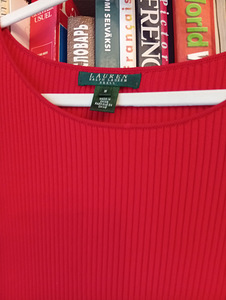 Punane masina kootud kleit S-M suurus Ralph Lauren (4 foto / 8)