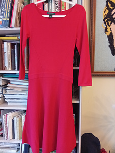 Punane masina kootud kleit S-M suurus Ralph Lauren (5 foto / 8)