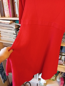 Punane masina kootud kleit S-M suurus Ralph Lauren (6 foto / 8)