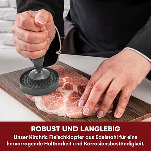 Lihahaamer, kotletivorm roostevabast terasest (2 foto / 8)