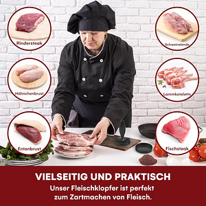 Lihahaamer, kotletivorm roostevabast terasest (5 foto / 8)